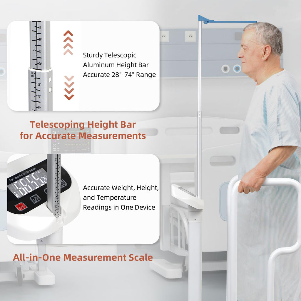 Scale with Handle 485lbs Weight Capacity HD LED Display J839889