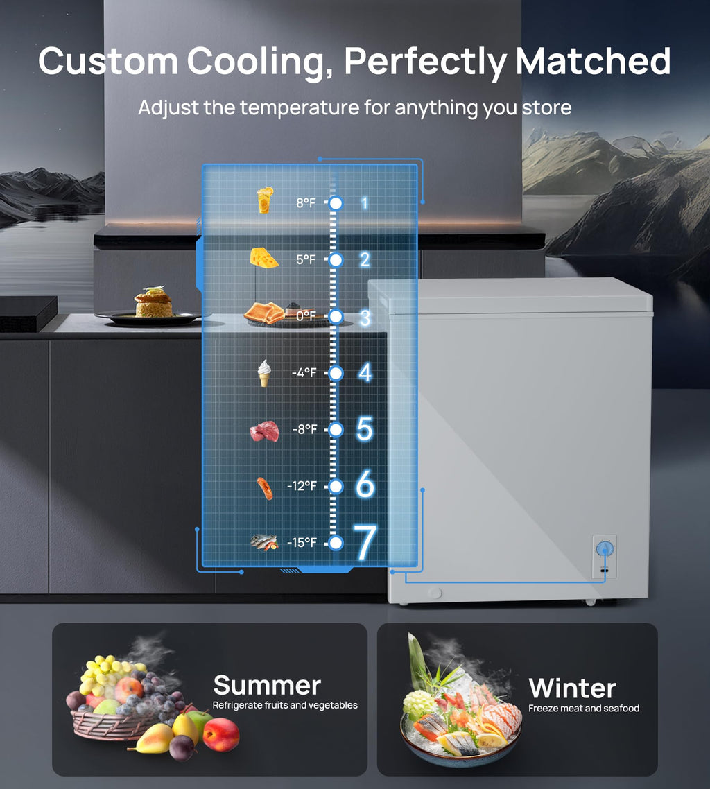 5.1 Cu.Ft Chest Freezer with 2 Removable Baskets H161552