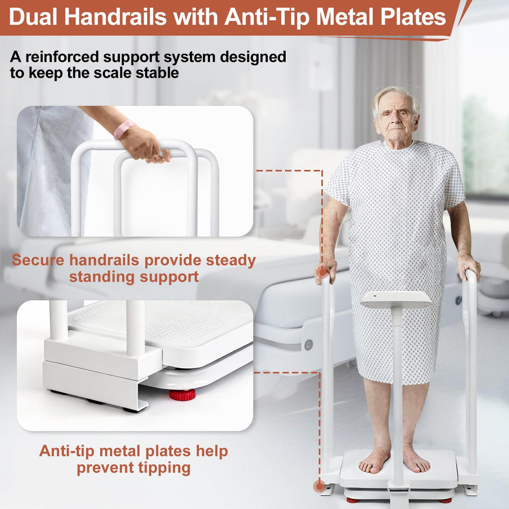 Scale with Handle 485lbs Weight Capacity HD LED Display J839889