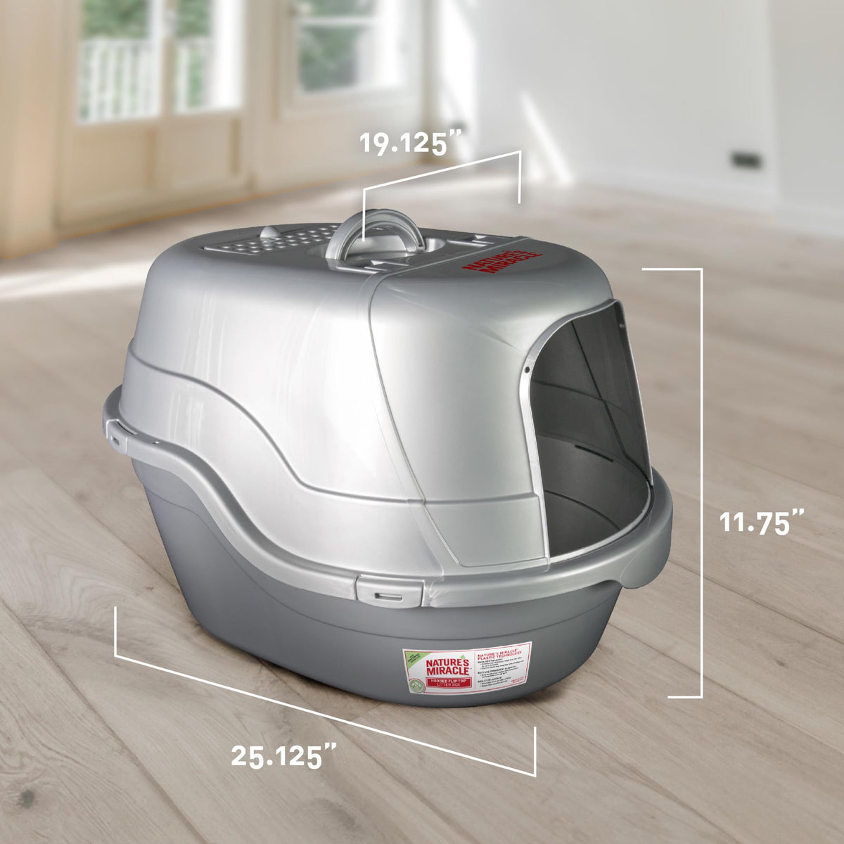 Hooded Flip Top Cat Litter Box with Charcoal Filter I2501