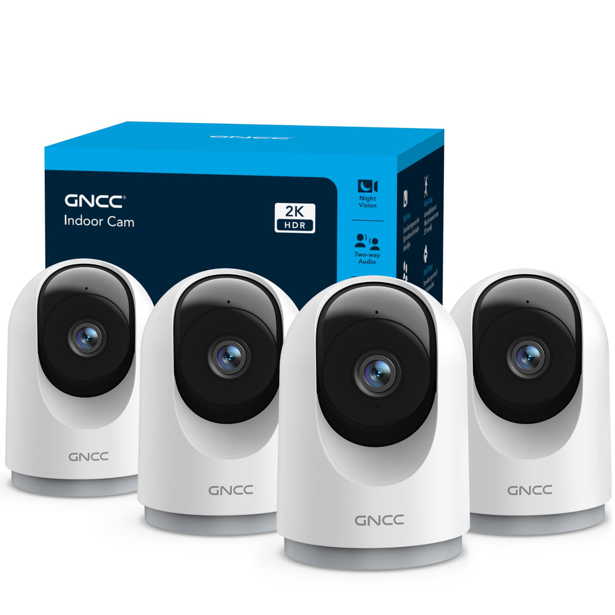 5G Indoor Security Cameras with Phone App, 4Pcs R265