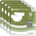 Adult Diapers with Tabs, L/XL, White, 40 Count Q52718
