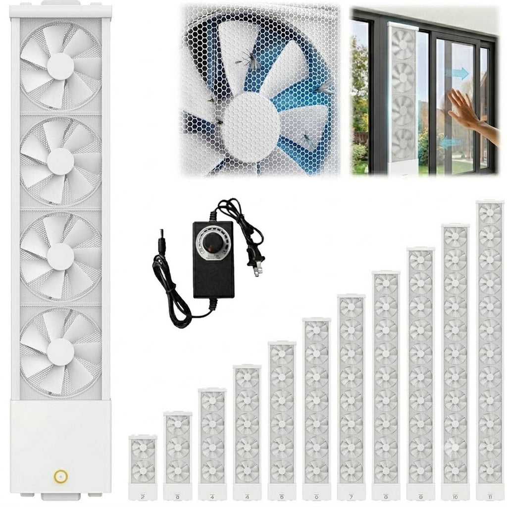 Window Exhaust Fan Reversible Airflow Variable Speed Retractable H384507