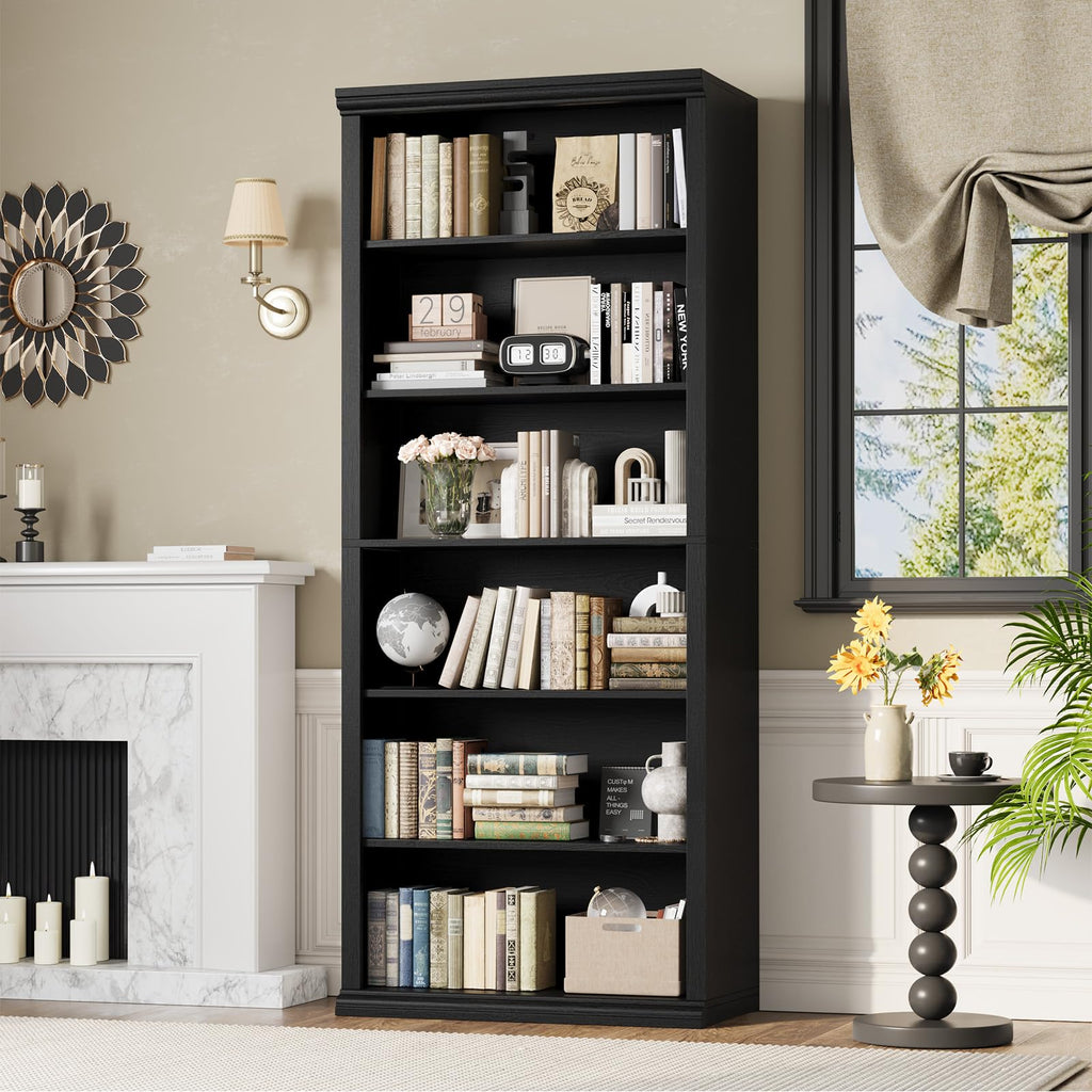 Black Tall Bookshelf W457