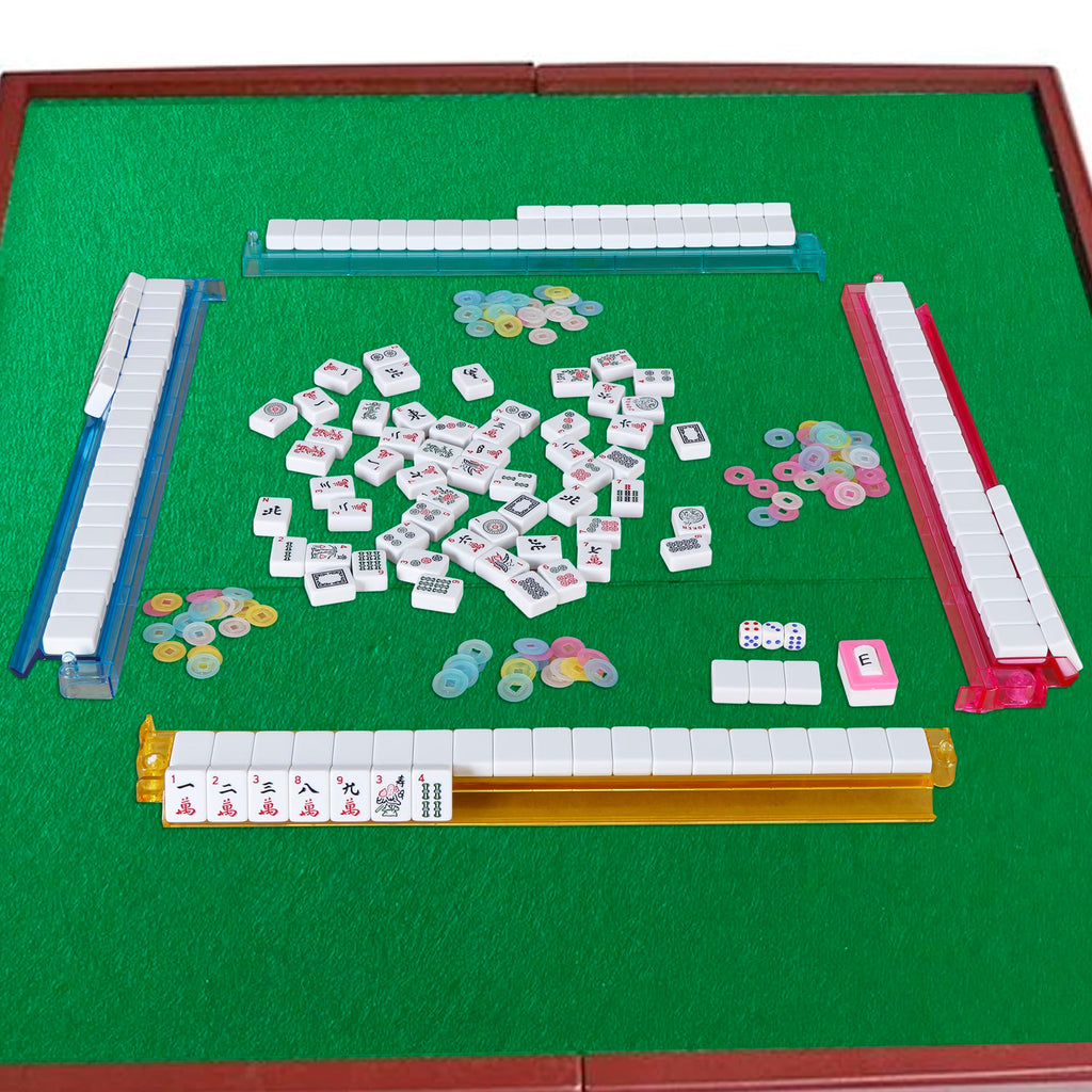 166 Tiles Mah Jongg Set with Soft Velour Bag E19034