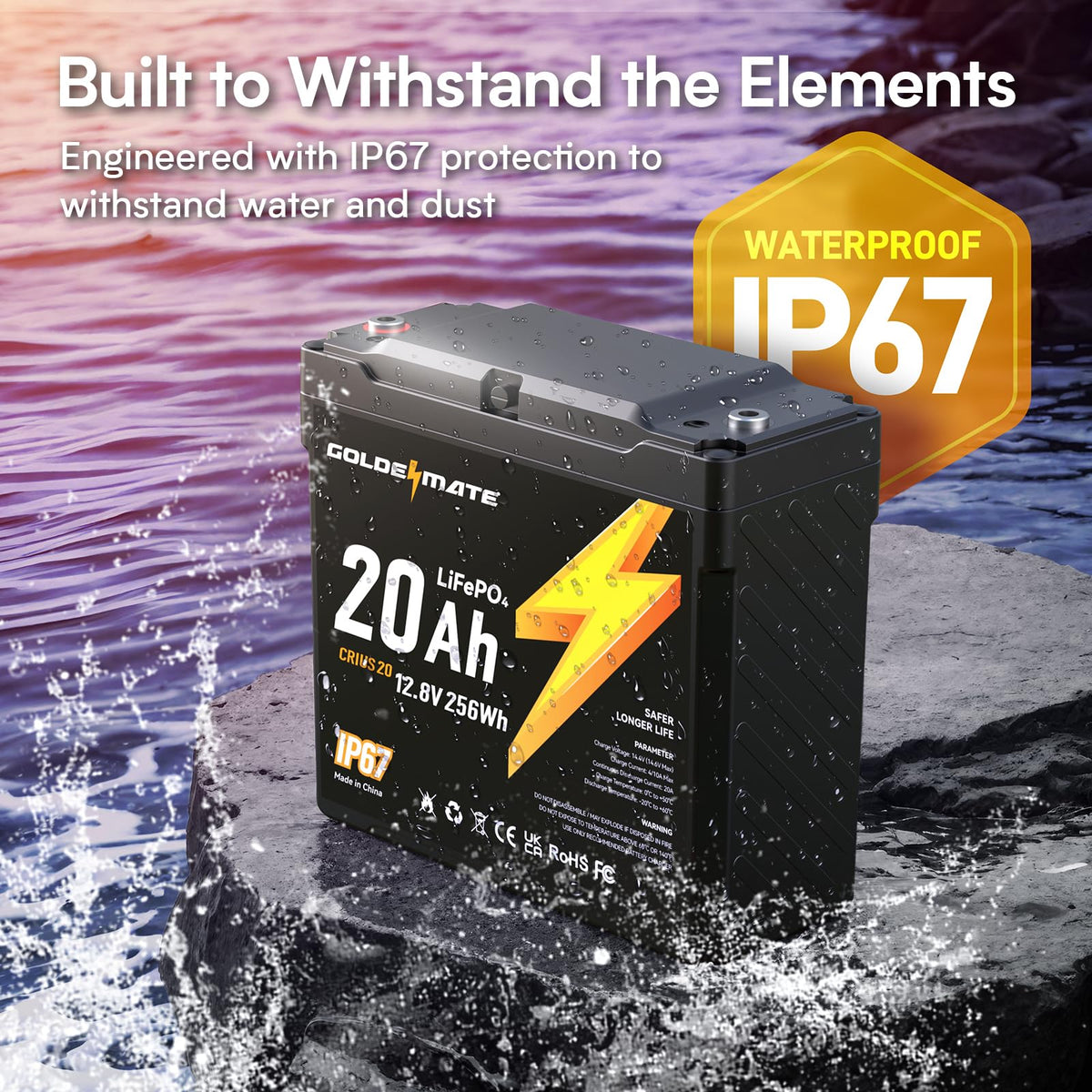 12V 20Ah Lithium LiFePO4 Battery 2 Packs G741