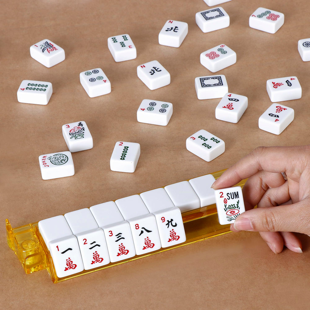 166 Tiles Mah Jongg Set with Soft Velour Bag E19034