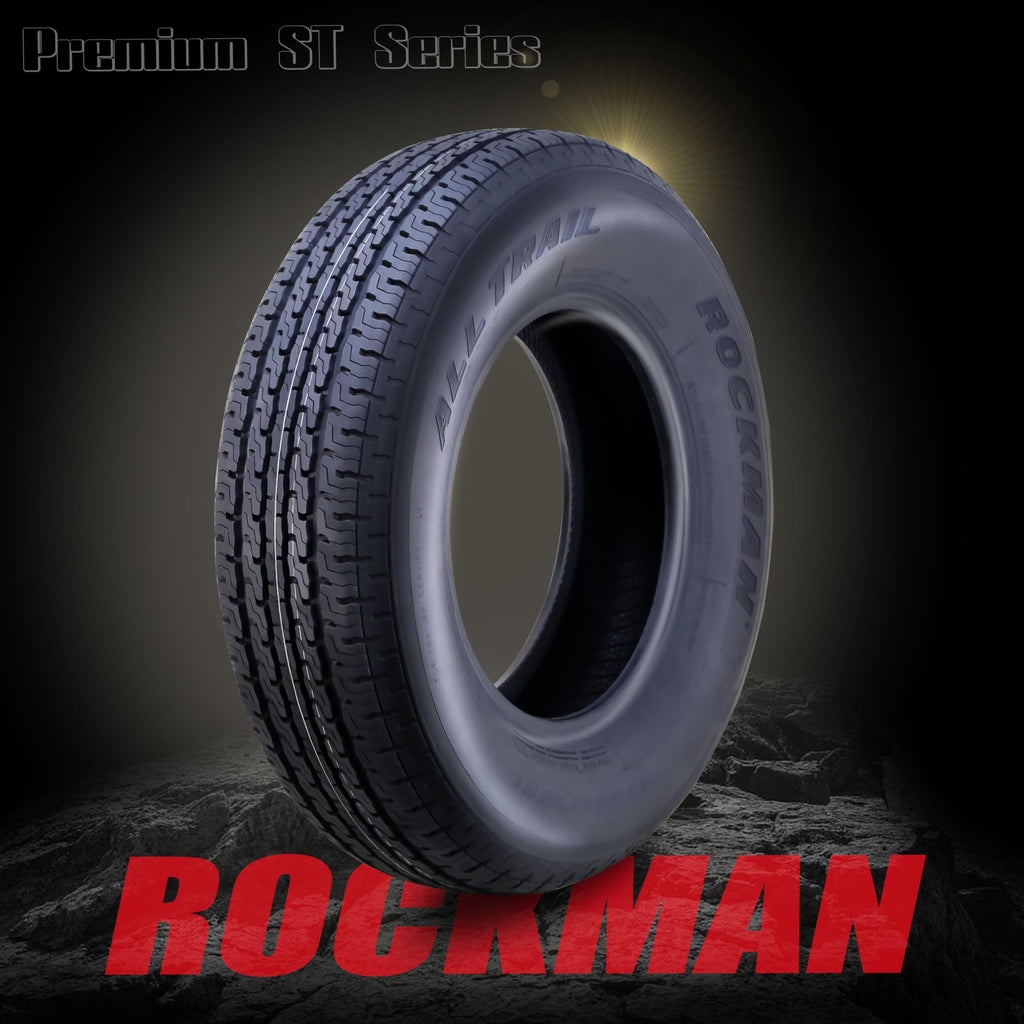 Trailer Tire Wheel ST205/75R15 8PR D 107M 5X4.5" PCD Silver Mod Rim Y7143