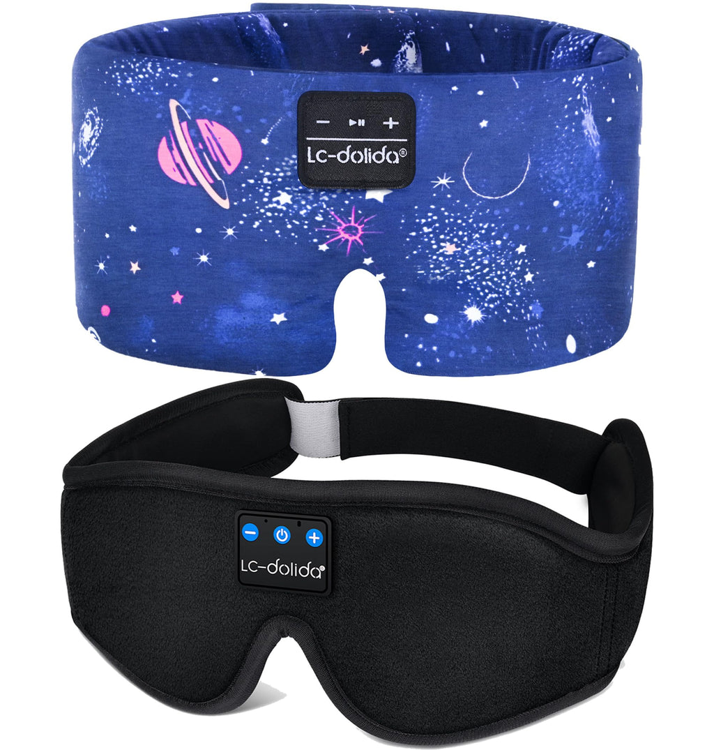 Sleep Mask with Bluetooth Headphones and Silk Sleep Mask L975