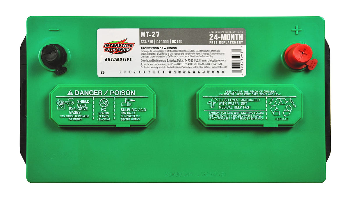 Group 27 12V 810 CCA Automotive Battery X673452