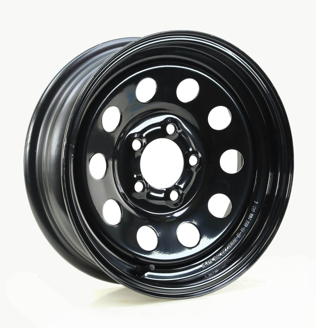 Trailer Tire Wheel ST205/75R15 8PR D 107N 5X4.5 Black Mod Pk2 M340