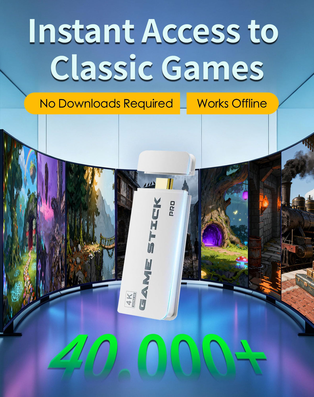 Retro Gaming Console Stick with 4K HDMI Q18979