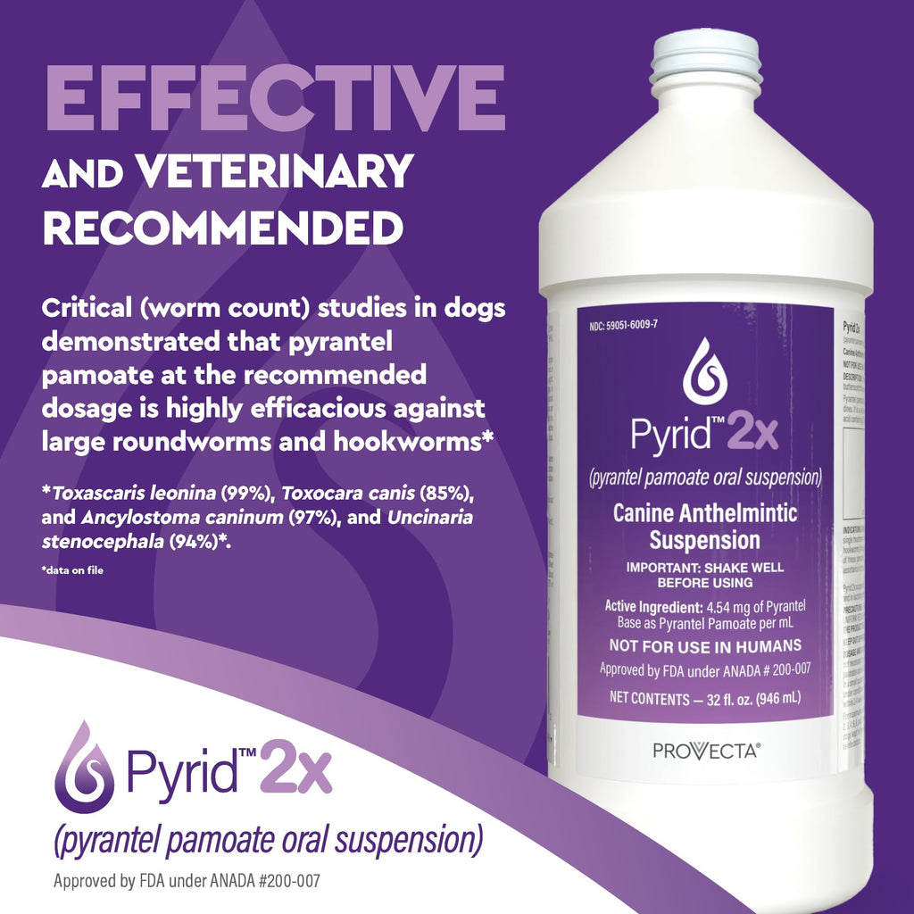 Pyrantel Pamoate Dog Dewormer 16 oz H6862