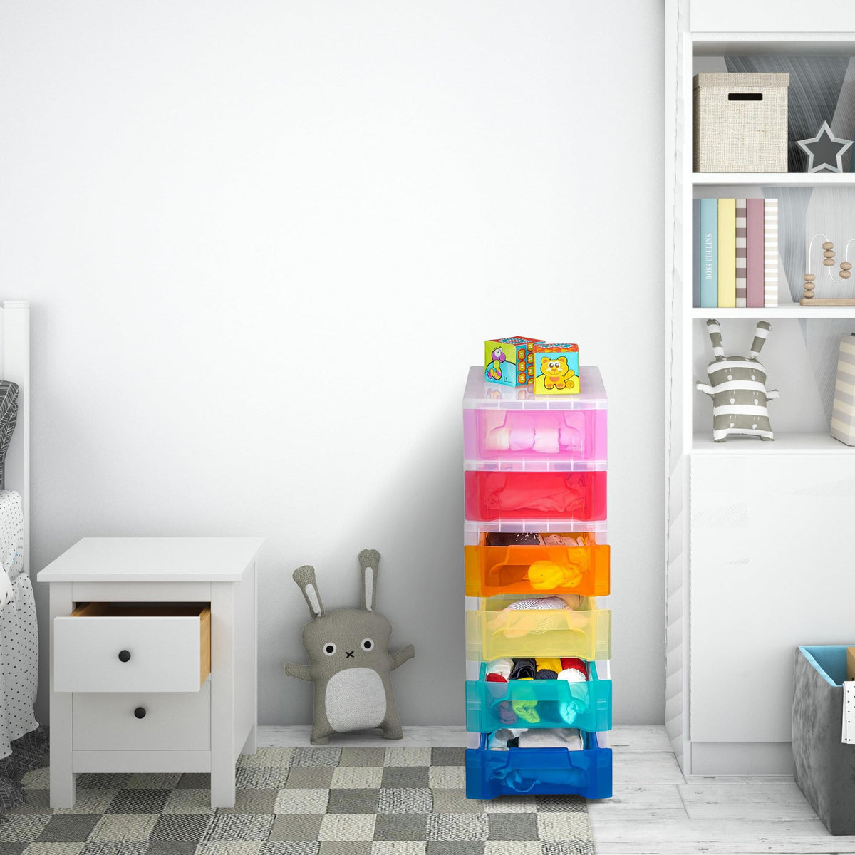 6 Drawer Plastic Rolling Storage Cart Z683794