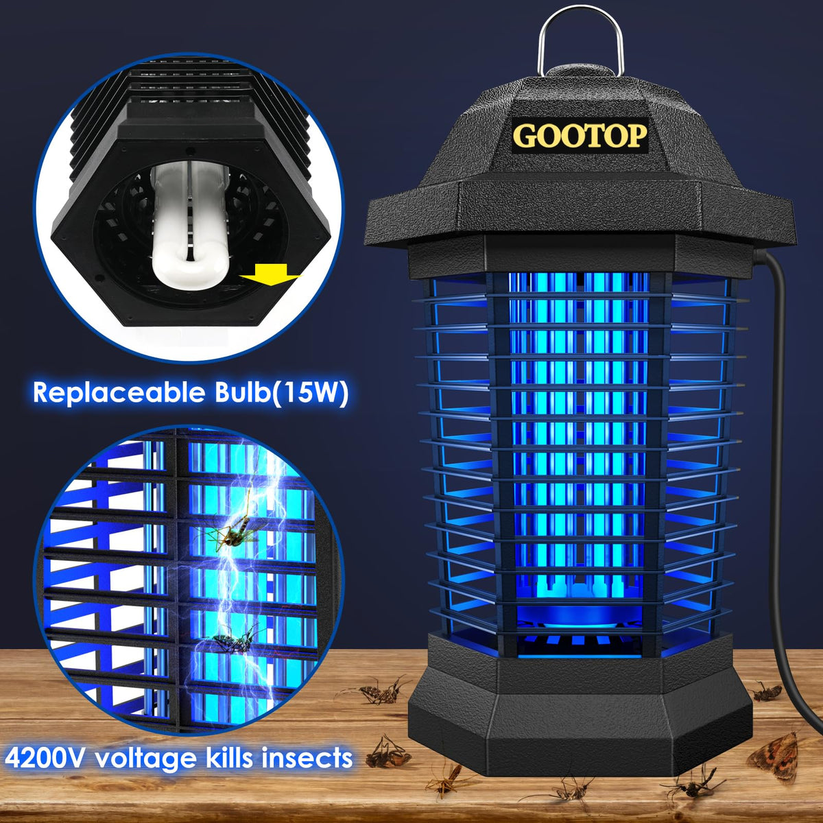 4200V Electric Bug Zapper I4125