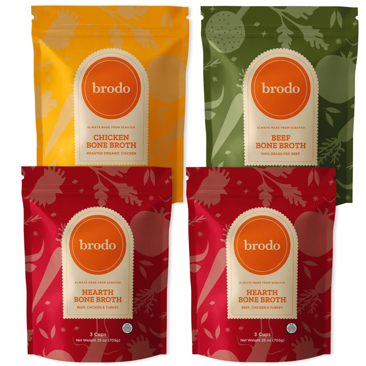 Bone Broth Variety Pack 4 x 25 oz C3105