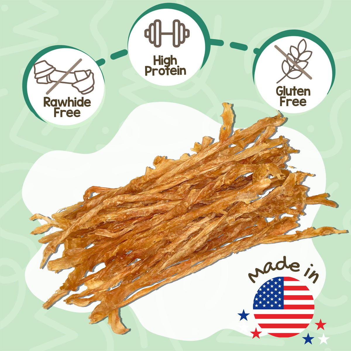 Turkey Tendons Dog Treats 1 lb I964188