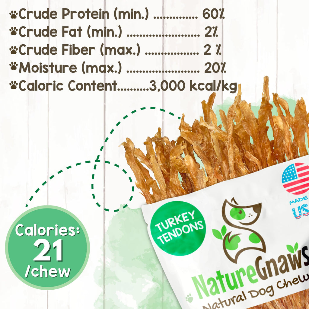 Turkey Tendons Dog Treats 1 lb I964188