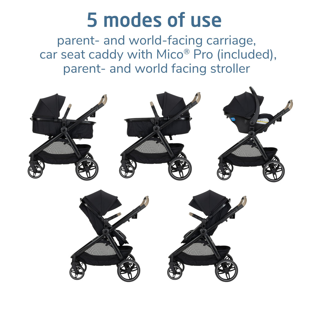 5-in-1 Travel System with Infant Car Seat and Stroller Combo U57974
