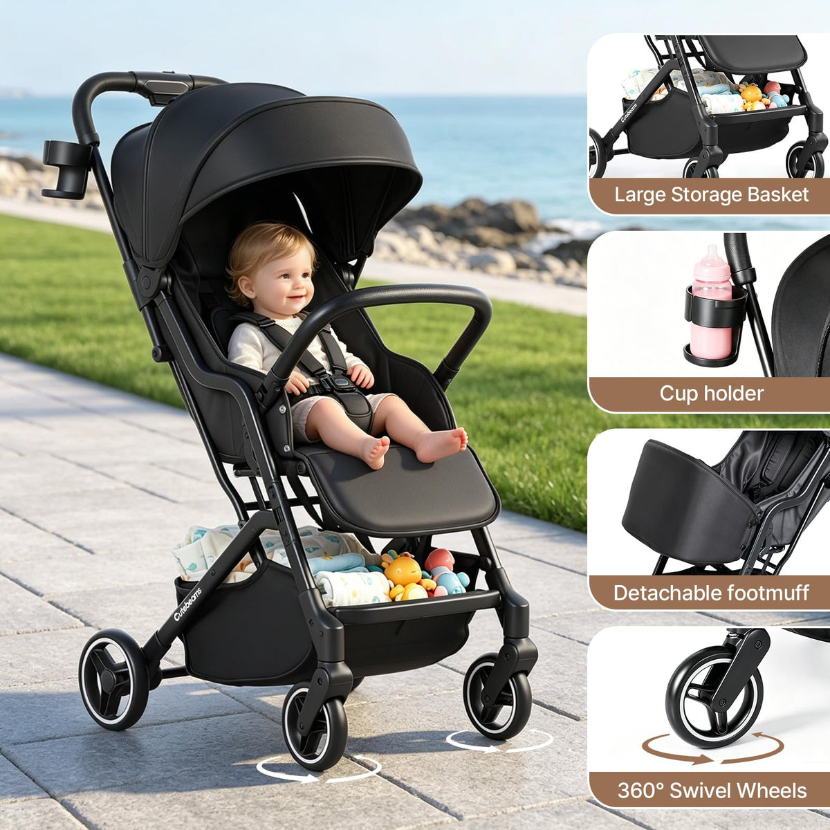 Lightweight Compact Travel Stroller J837