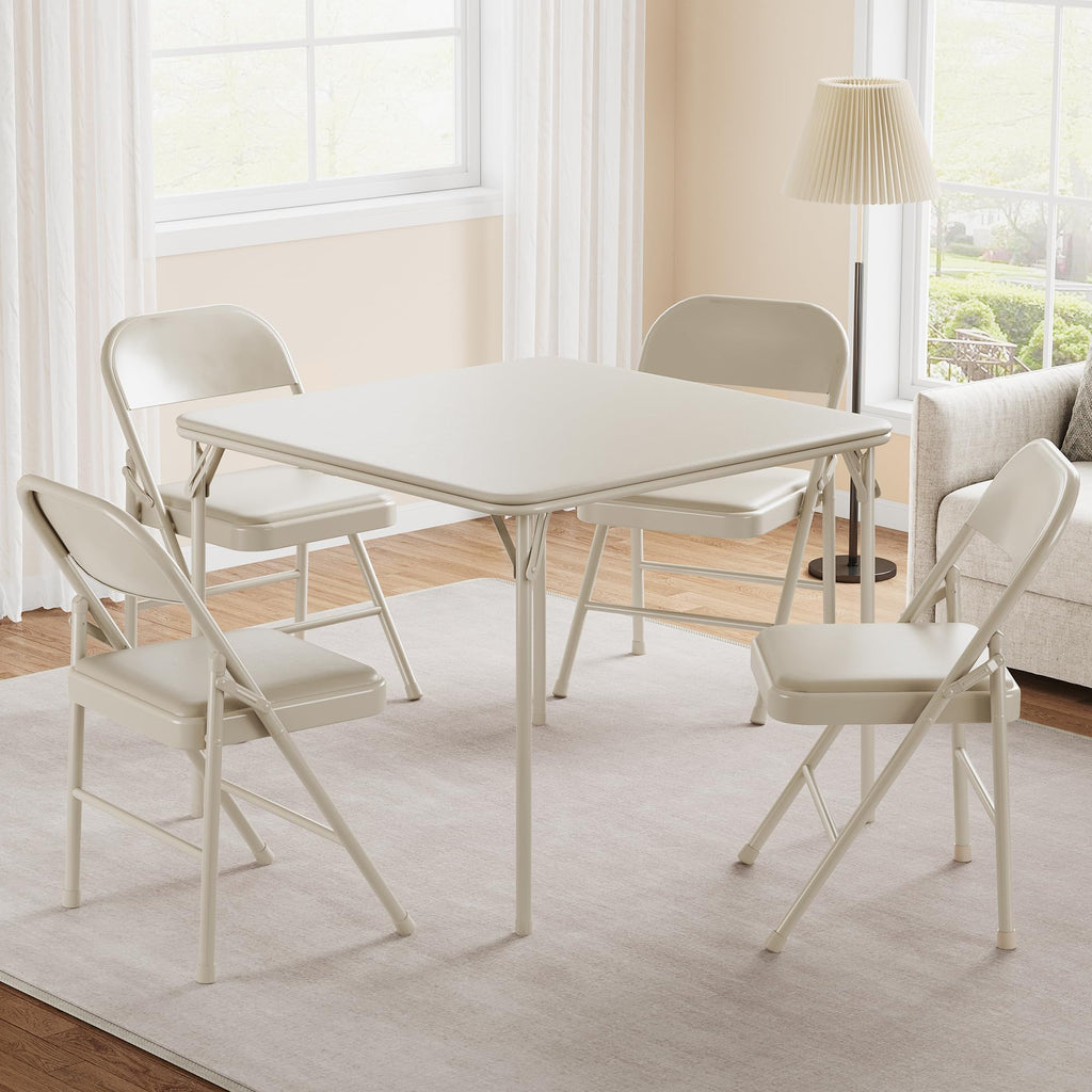 Beige Folding Card Table W970669