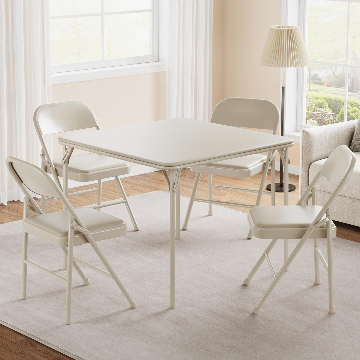 Beige Folding Card Table W970669