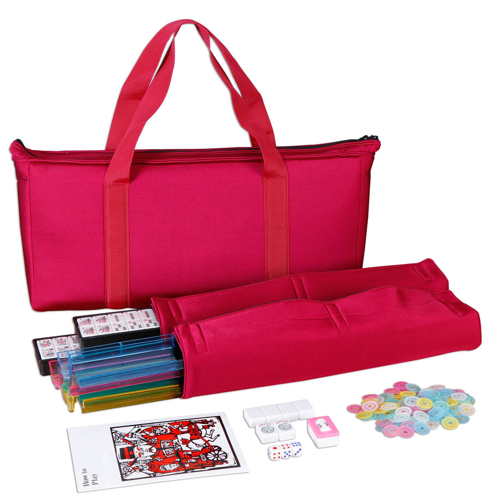 166 Tiles Mah Jongg Set with Soft Velour Bag E19034