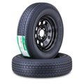 Trailer Tire Wheel ST205/75R15 8PR D 107N 5X4.5 Black Mod Pk2 M340