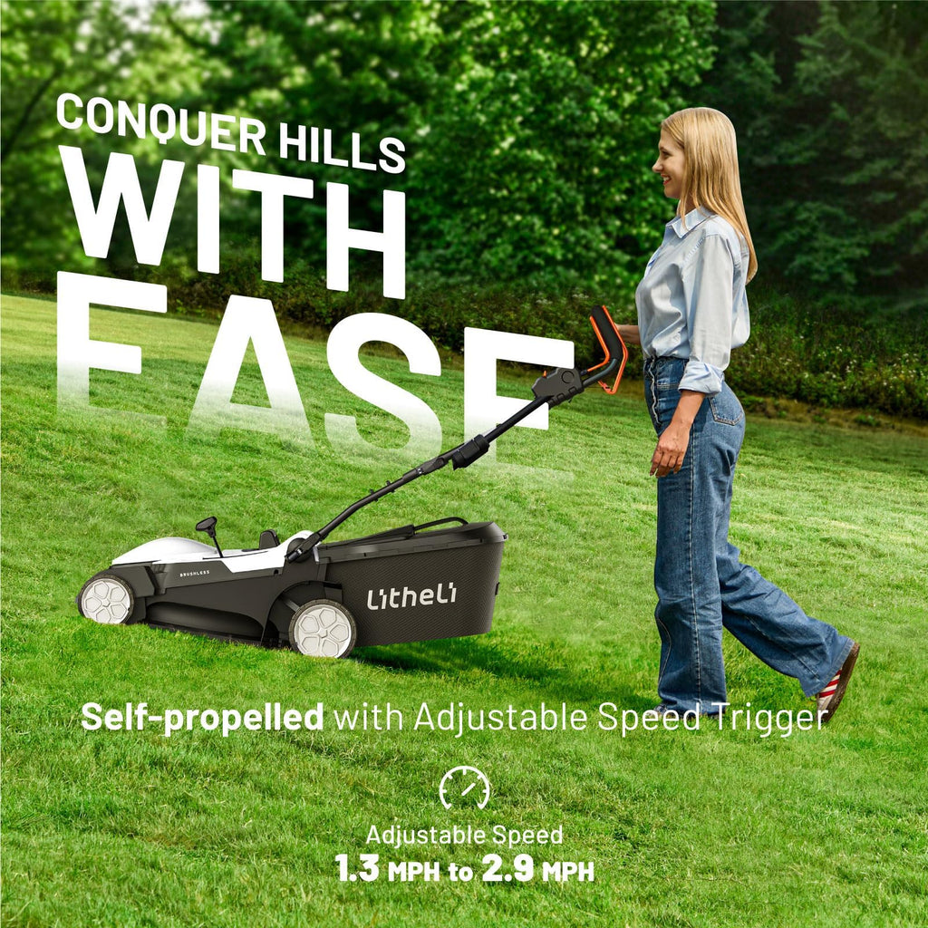 18" Cordless Electric Self Propelled Lawn Mower H3667
