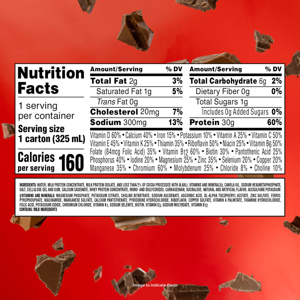 Chocolate Protein Shakes 11 Fl Oz Pack of 18 O13544