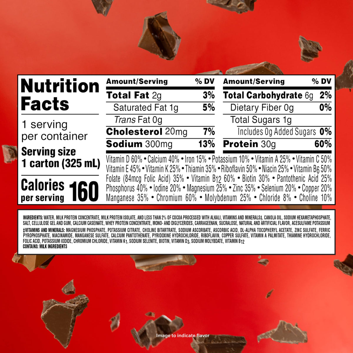 Chocolate Protein Shakes 11 Fl Oz Pack of 18 O13544