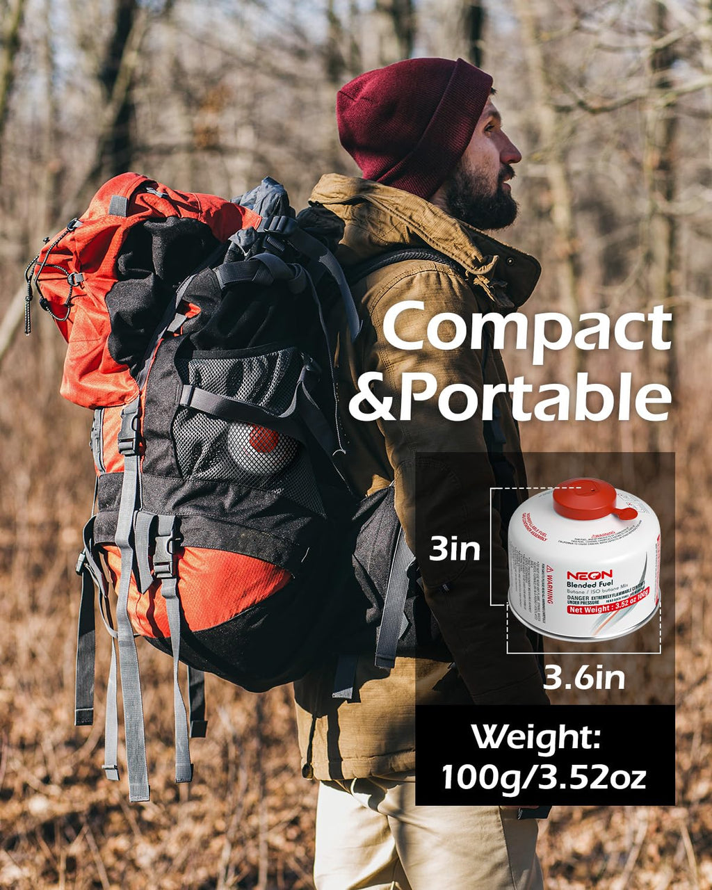 Isobutane Fuel Canister 100g F6590