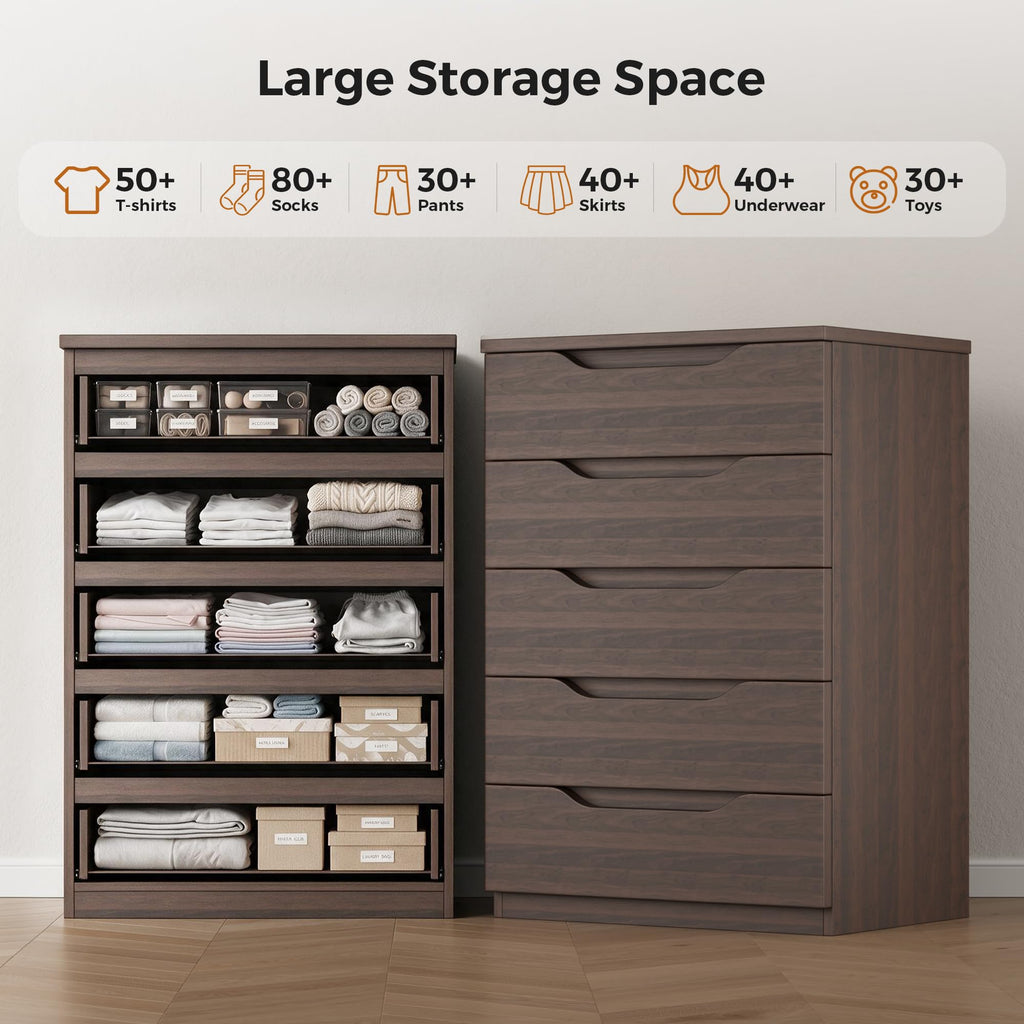 Brown 5 Drawer Dresser U59640
