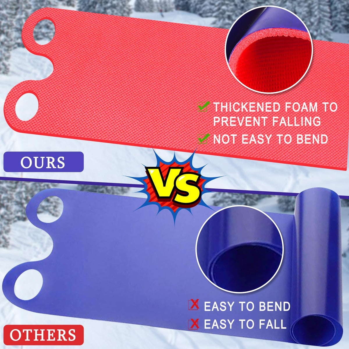 2 PCS Snow Sled S48256