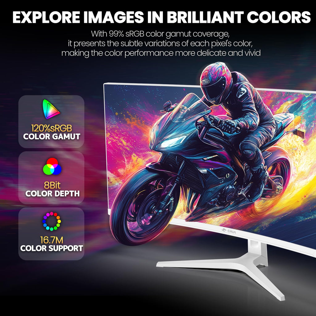 34" White Curved Gaming Monitor U840