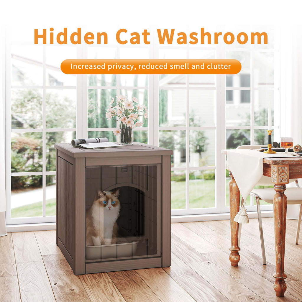 Gray Outdoor Cat House G3208