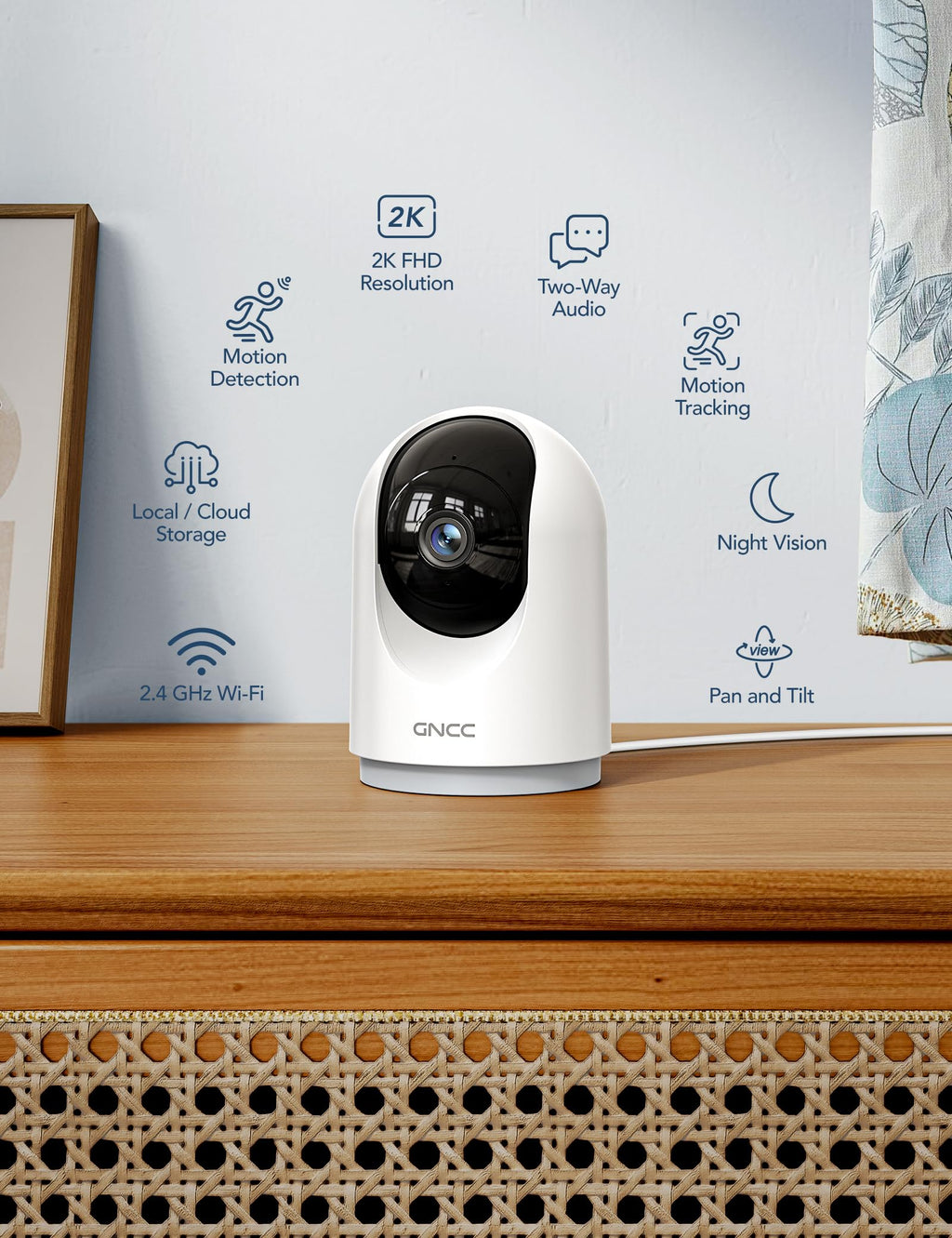 5G Indoor Security Cameras with Phone App, 4Pcs R265