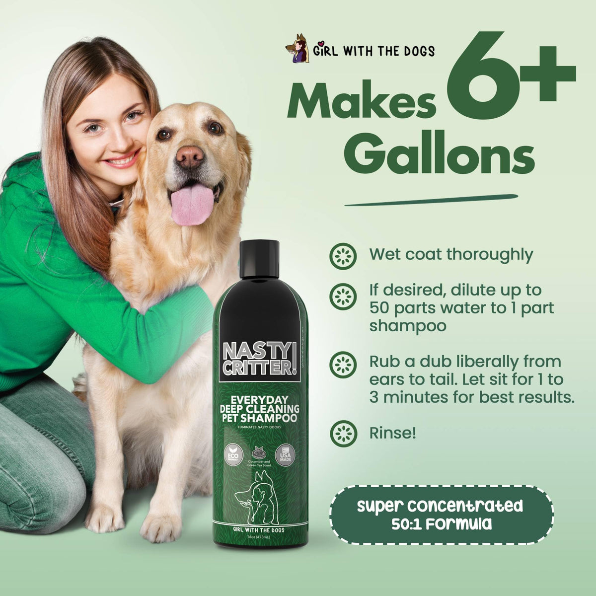 Deep Cleaning Dog & Cat Shampoo R142