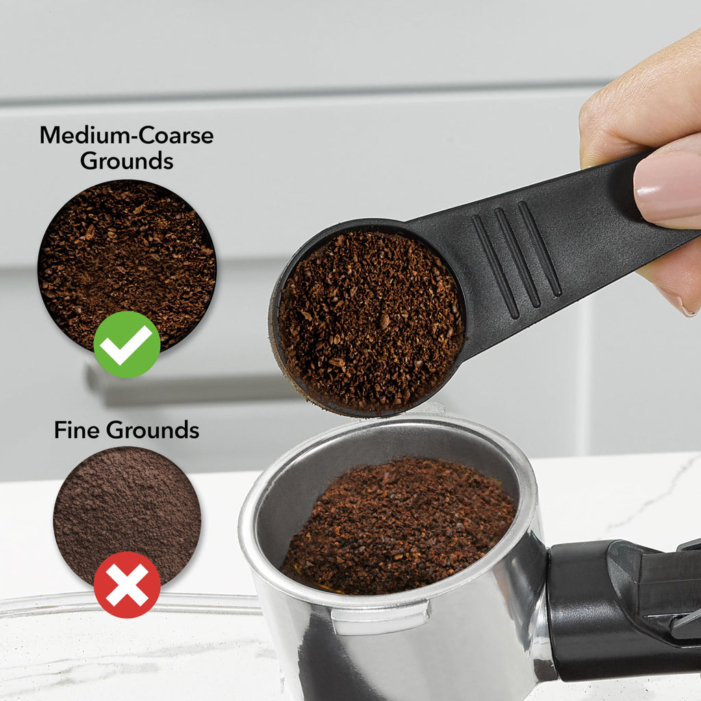4-Shot Steam Espresso Cappuccino and Latte Maker with Stainless Steel Frothing Pitcher F874659