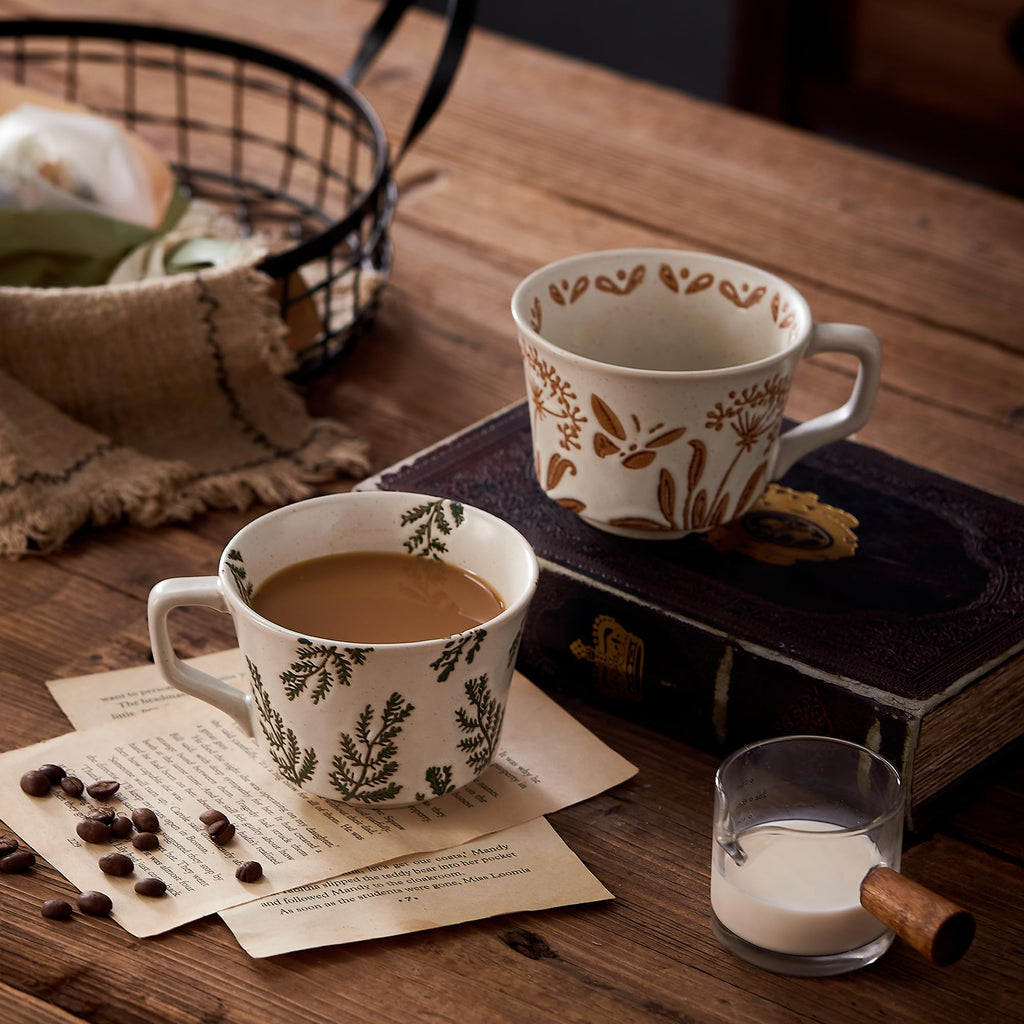 12 oz Ceramic Coffee Mug Set of 4 G725
