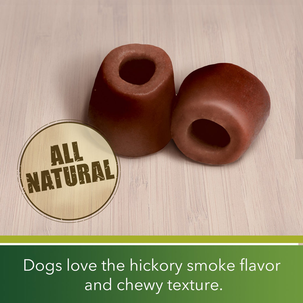 Hickory Smoke Tablet Size Dog Treats 30 Count Pack of 6 W2417