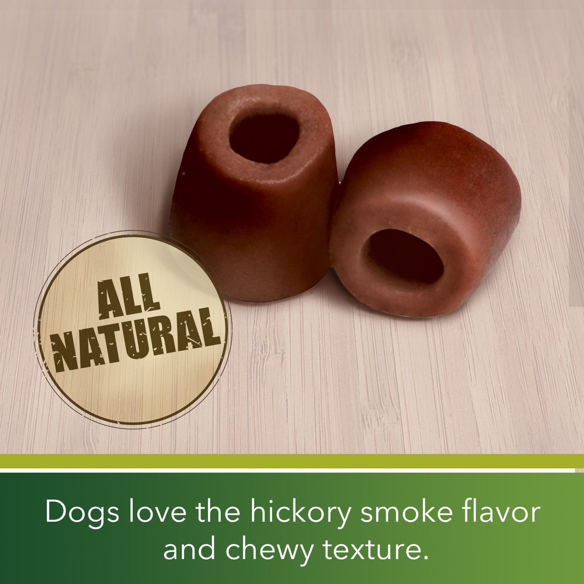 Hickory Smoke Tablet Size Dog Treats 30 Count Pack of 6 W2417