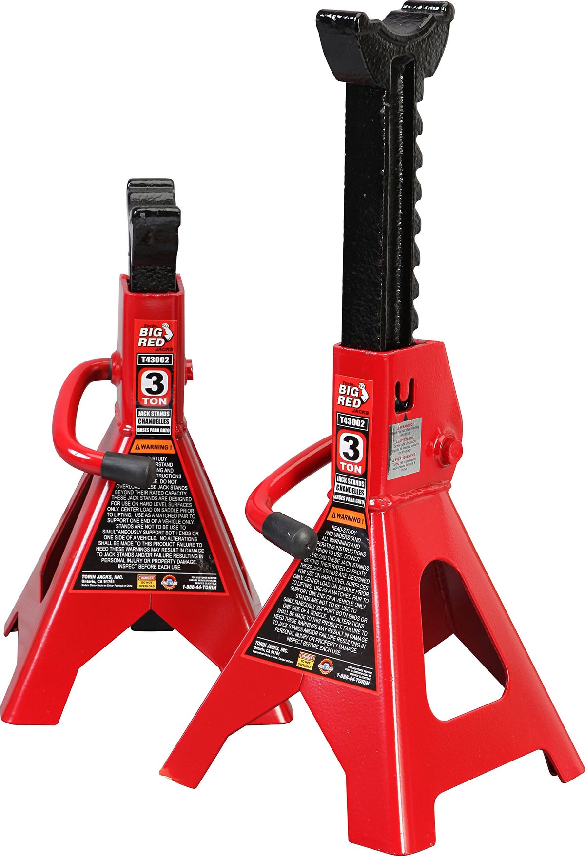 Heavy Duty Steel Jack Stands 3 Ton 1 Pair X141800