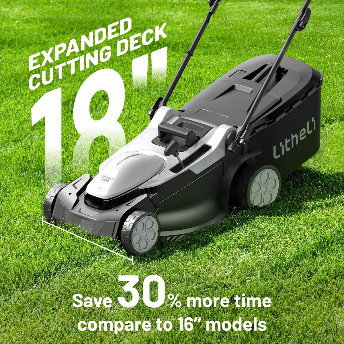 18" Cordless Electric Self Propelled Lawn Mower H3667