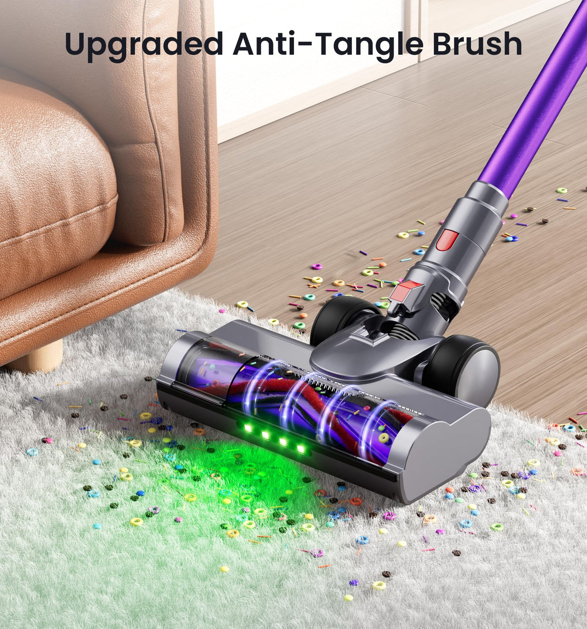650W 55KPA Cordless Stick Vacuum with Smart Display X4945