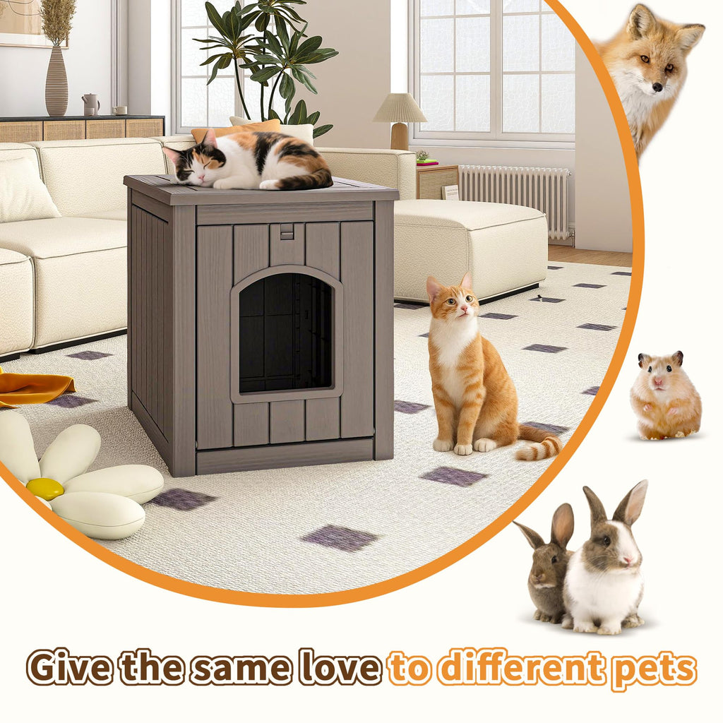 Gray Outdoor Cat House G3208