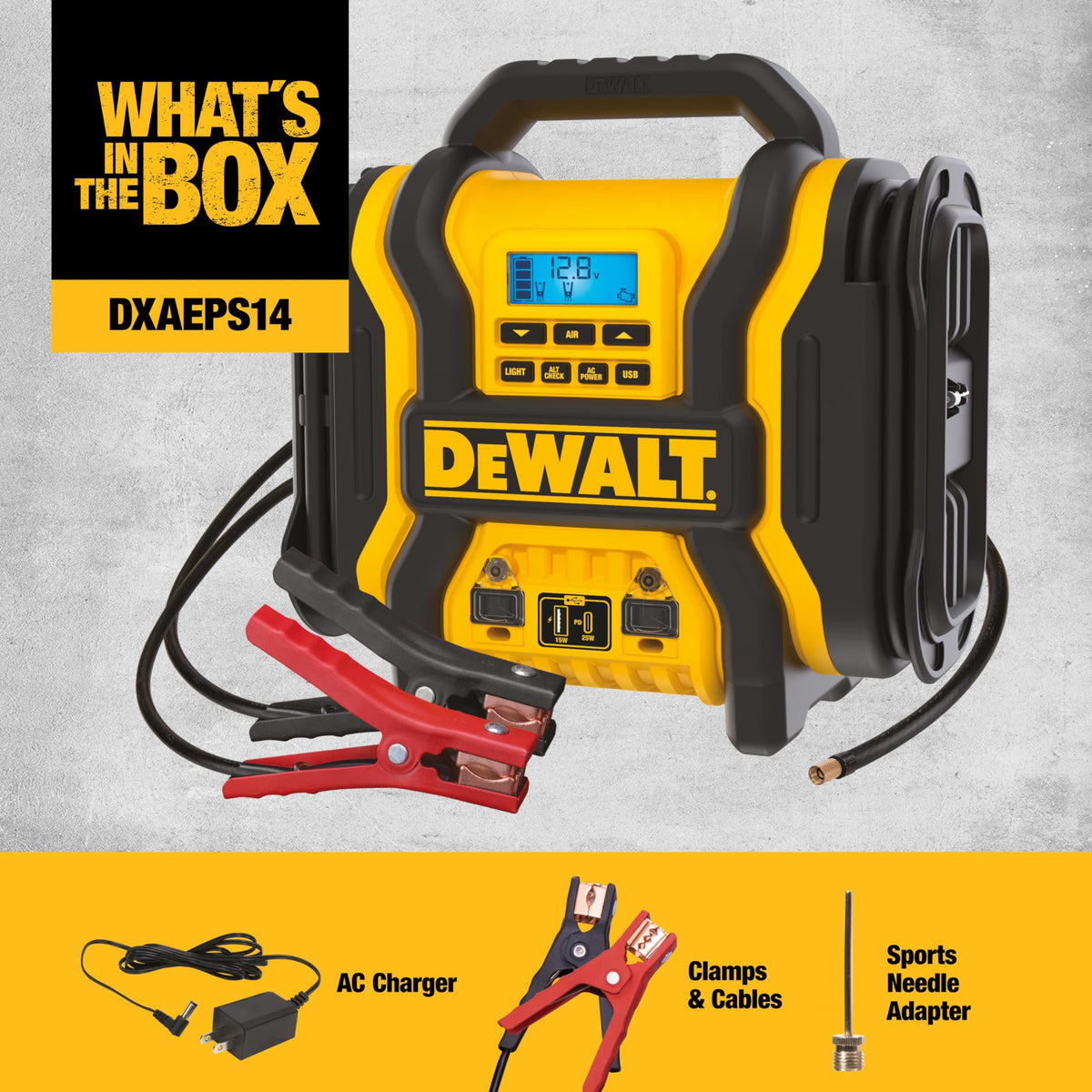 2000 Peak Amp Jump Starter with 120 PSI Air Inflator V573